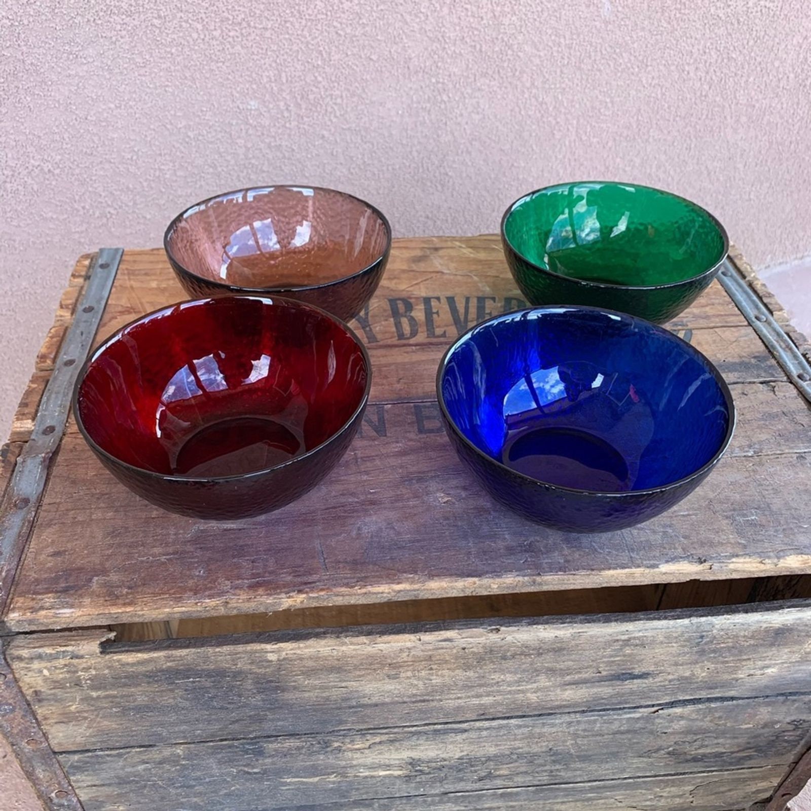 Beautiful Colored/textured Salad Bowls Etsy