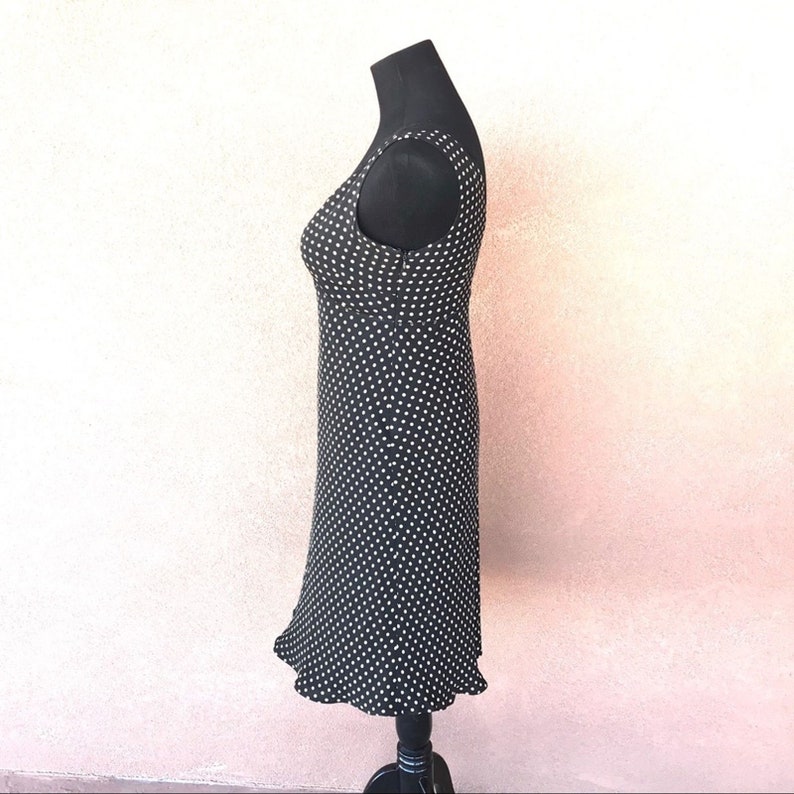 Ann Taylor Loft black with white polka-dots
