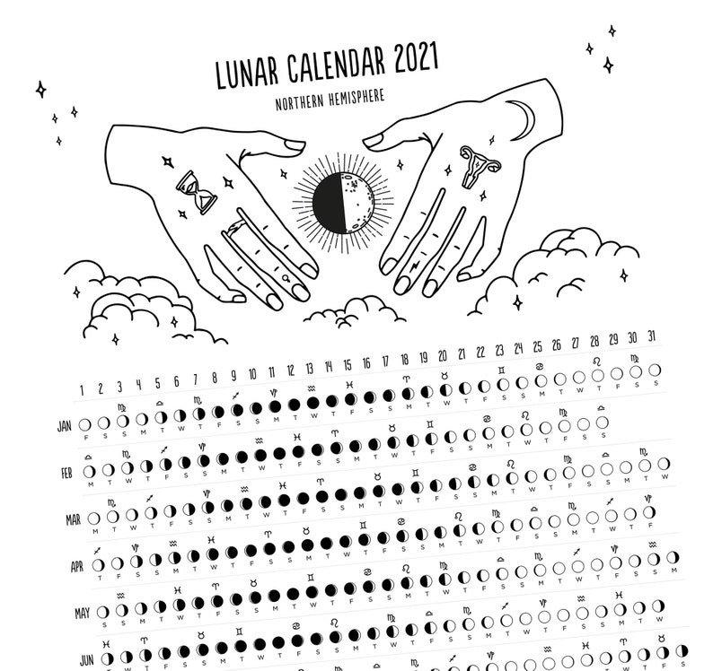 2023 Lunar Calendar Printable 2023 Moon Phases Calendar 2023 Etsy ...