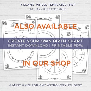 Astrology Cheat Sheets. Witchy Bundle Printable. Book of Shadows Pages ...