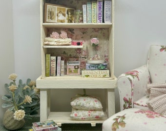Miniature Farmhouse Shabby Chic Cabinet