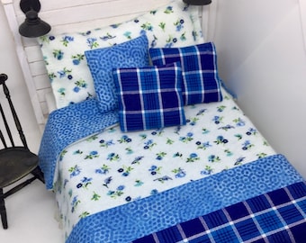 Miniature Dollhouse Farmhouse Bedding