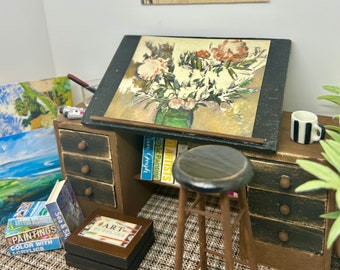 Miniature Farmhouse Art Table