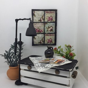 Miniature Dollhouse Farmhouse Floor Lamp