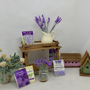 Miniature Handmade Lavender Flowers
