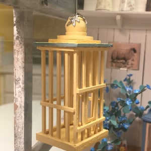 Miniature Dollhouse Bird Cage