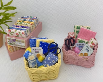 Dollhouse Miniature 1 Scale Sewing or Bath Basket - Etsy