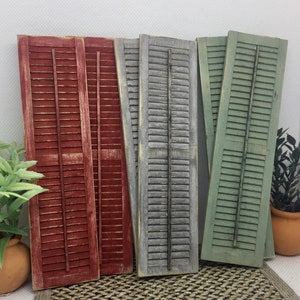 Miniature Dollhouse Farmhouse Large Shutters