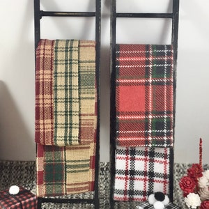 Échelle de Noël pour maison de poupée miniature
