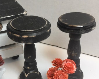 Soporte para plantas de estilo rústico en miniatura
