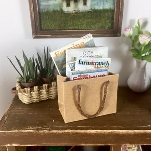 Miniature Shopping Bag of Books