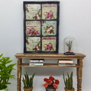 Miniature Dollhouse Farmhouse Console Table