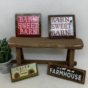 Miniature Farmhouse signs