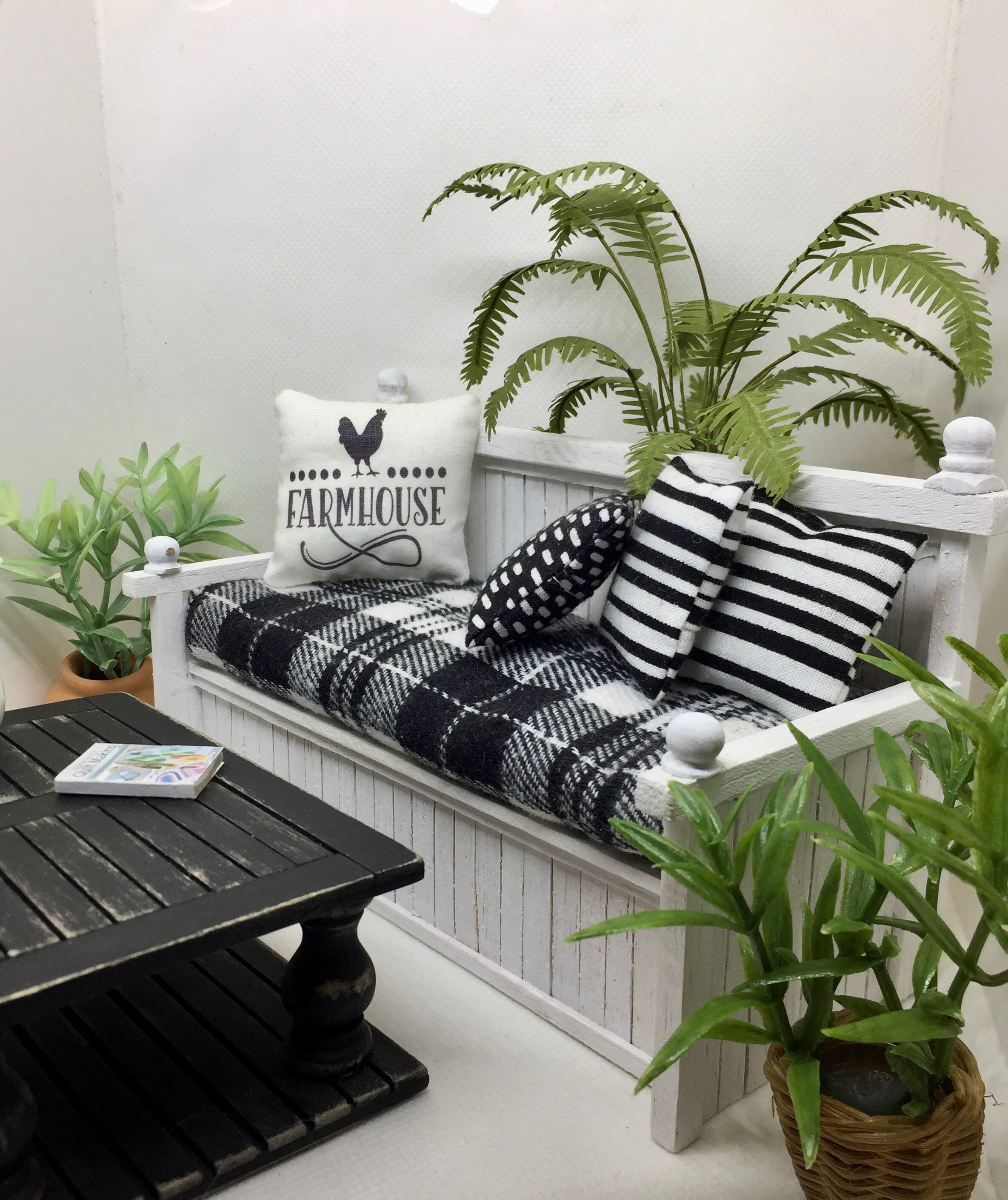 Miniature Dollhouse Farmhouse Daybed Etsy Ireland