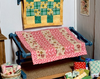 Miniature Dollhouse Quilting Rack