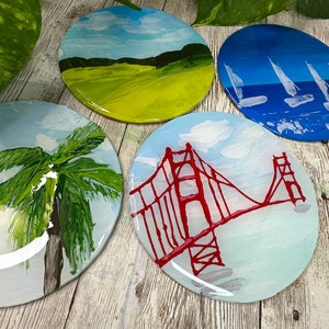Coaster | Hand Painted Coaster | Gift for Her | Gift For Him | Birthday Gifts | Textured Coaster