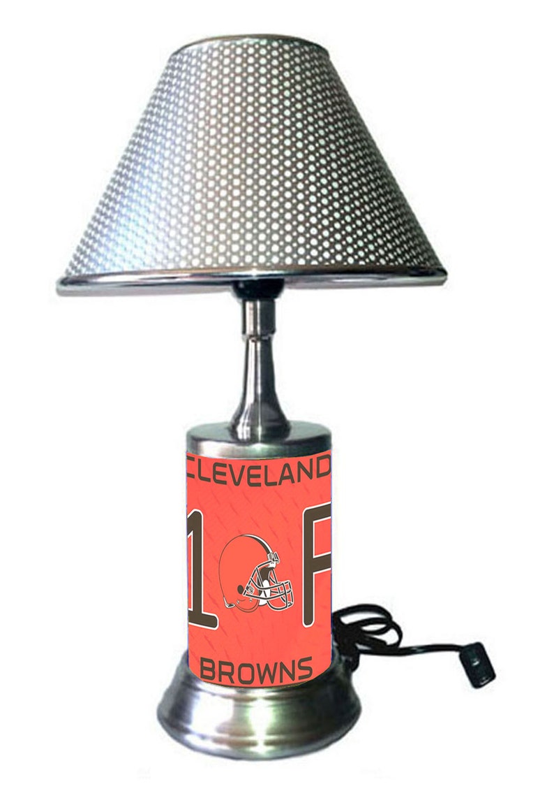 Cleveland Browns Desk Lamp With Chrome Finish Shade - Etsy