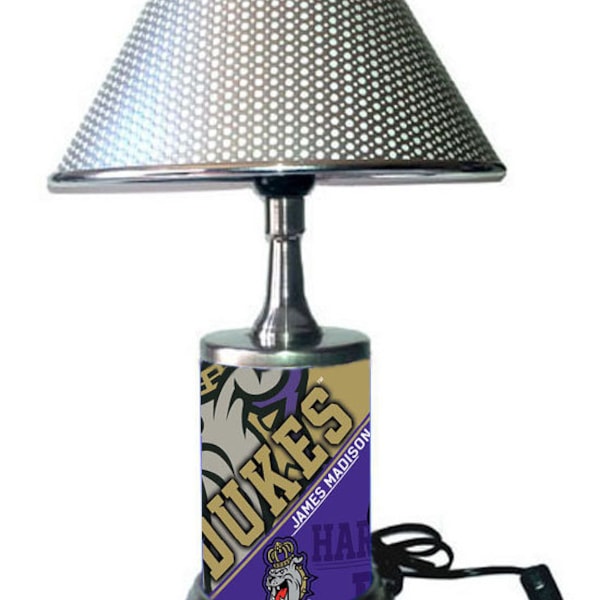 James Madison Dukes desk lamp with chrome finish shade