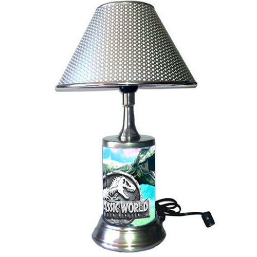 Jurassic World Desk Lamp With Chrome Finish Shade Etsy