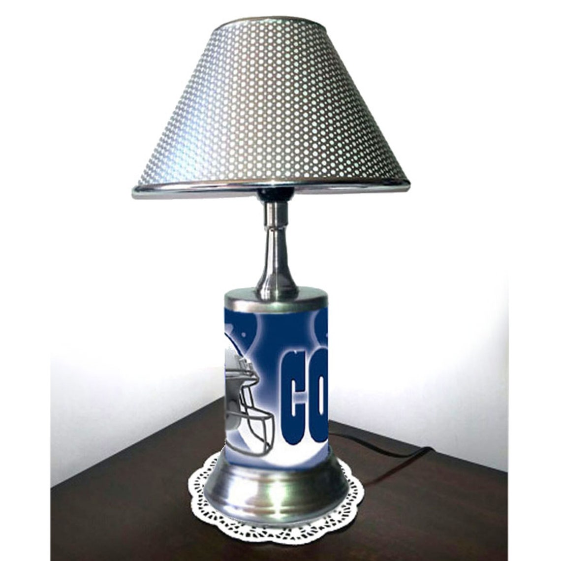 Indianapolis Colts desk lamp with chrome finish shade Etsy