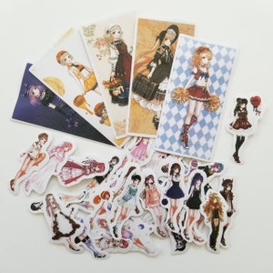 Cute Kawaii - Anime Stickers - Manga Stickers - Gift For Anime Fans - Gift For Manga Fans - Small Gifts - Pen Pal Gifts - Cartoon Stickers