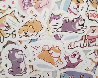 Shiba Inu Dog Planner Scrapbooking Card Invitation Stickers