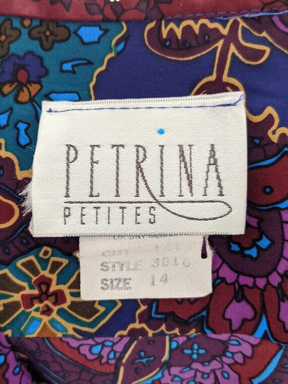Vintage 1980s Petrina Petites, Vivid Jewel Tone F… - image 10