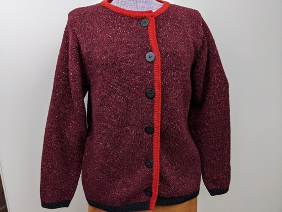 Vintage 1960s. Kerry Traditions, Dark Burgundy Tw… - image 3