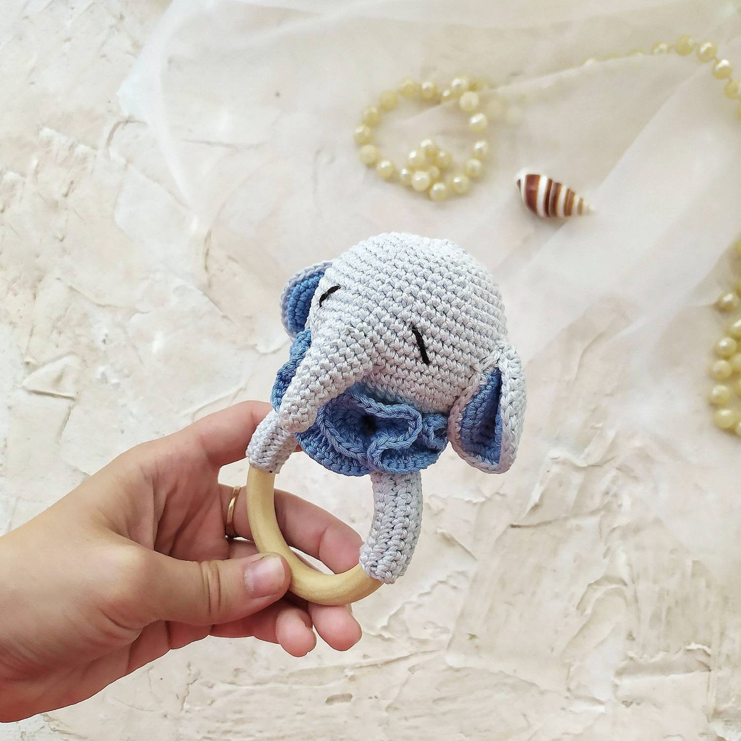 Crochet Pattern Elephant baby toy Baby rattle Elephant baby Etsy