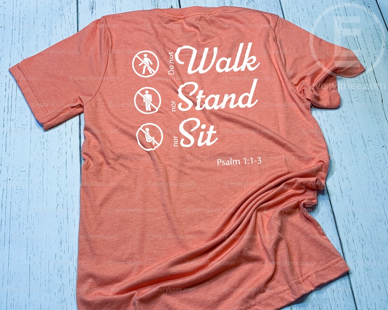 Bible Verse Shirt | Psalm 1:1-3, Christian T-shirt, Motivational Shirt ...