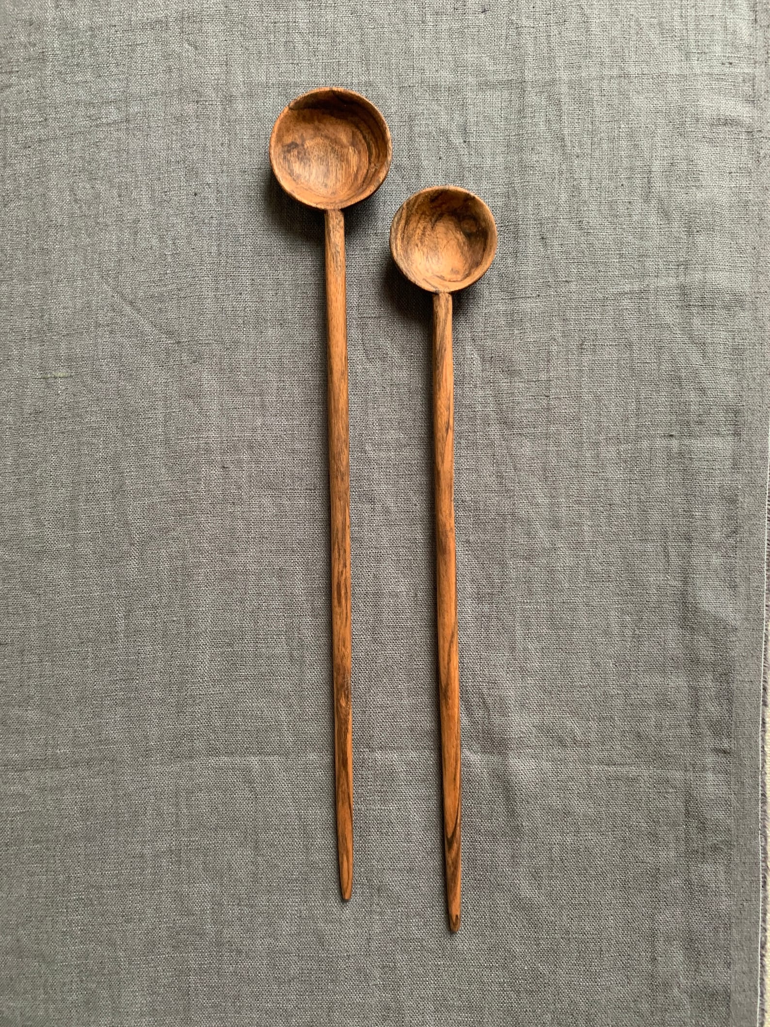 Dark Walnut Wood Coffee Spoon Etsy