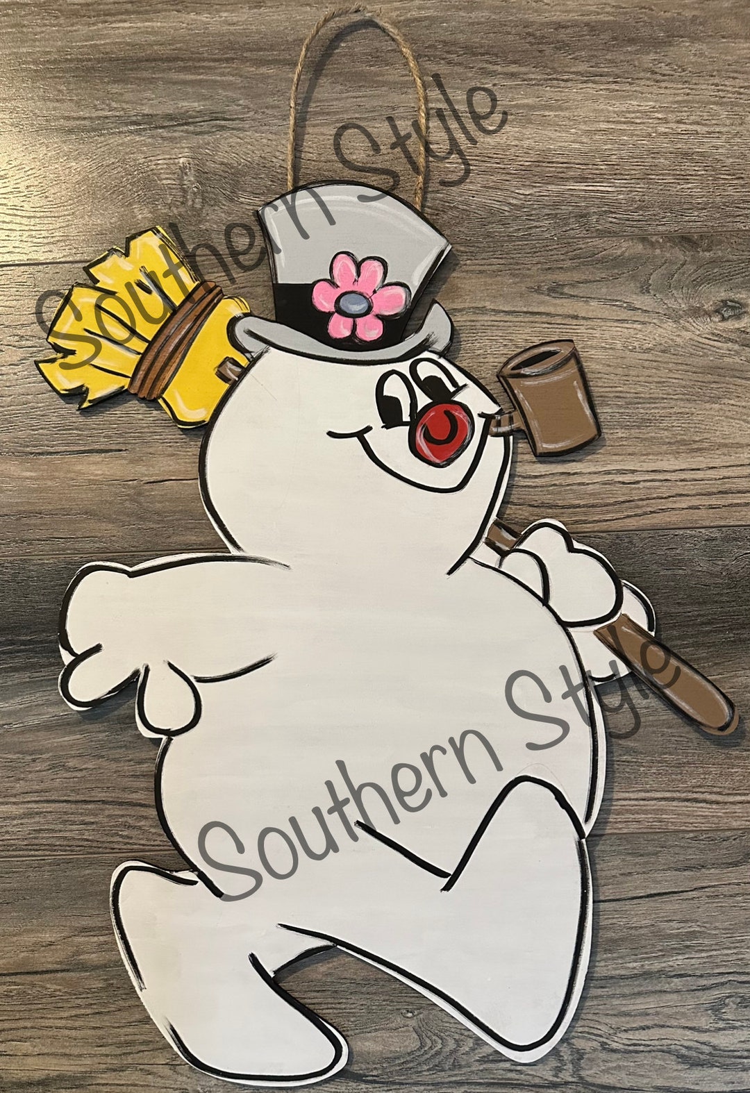 Frosty Style Snowman Door Hanger, Christmas Decor, Holiday Decor, X-mas ...