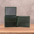 Full Grain Leather Bifold Wallet: Personalized ID Window, Monogram Available product logo