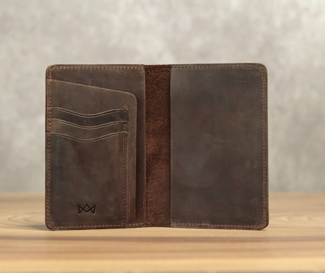 Personalized Passport Case, Full Grain Leather Passport Cover, Leather