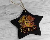 Queen Band Christmas Ornament, Queen Christmas Decoration, Freddie Mercury Tree Ornament, Vintage Queen