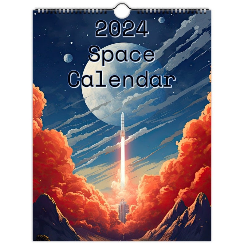 2024 Space Wall Calendars, Outer Space, Cosmos, Galactic Calendar Etsy