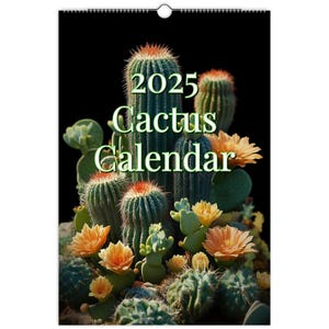 Calendario da parete Cactus 2025, Cactus, Flora del deserto del sud-ovest