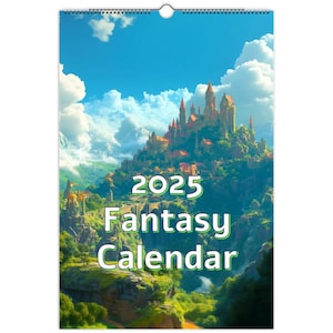 2025 Fantasy Wall Calendar, Fantasy Landscapes and Locations