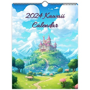 2024 Kawaii Wall Calendar