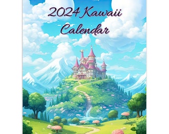 2024 Kawaii Wall Calendar