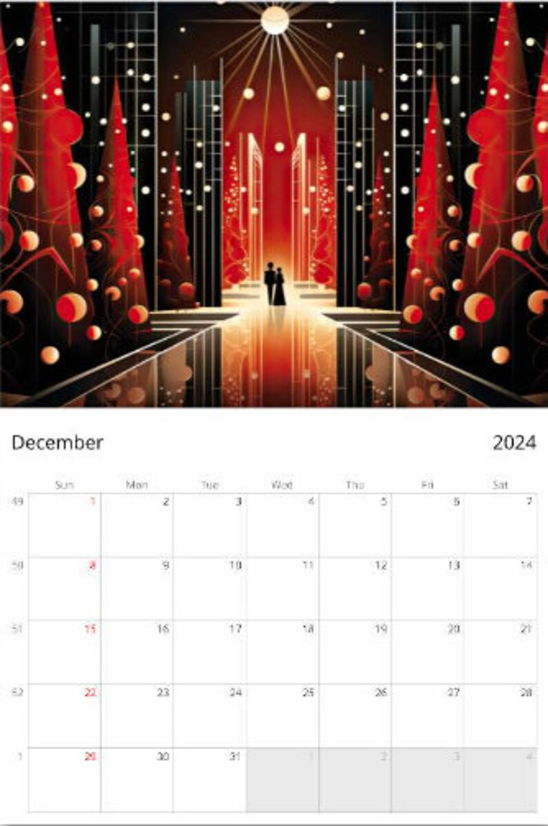 2024-art-deco-wall-calendar-etsy