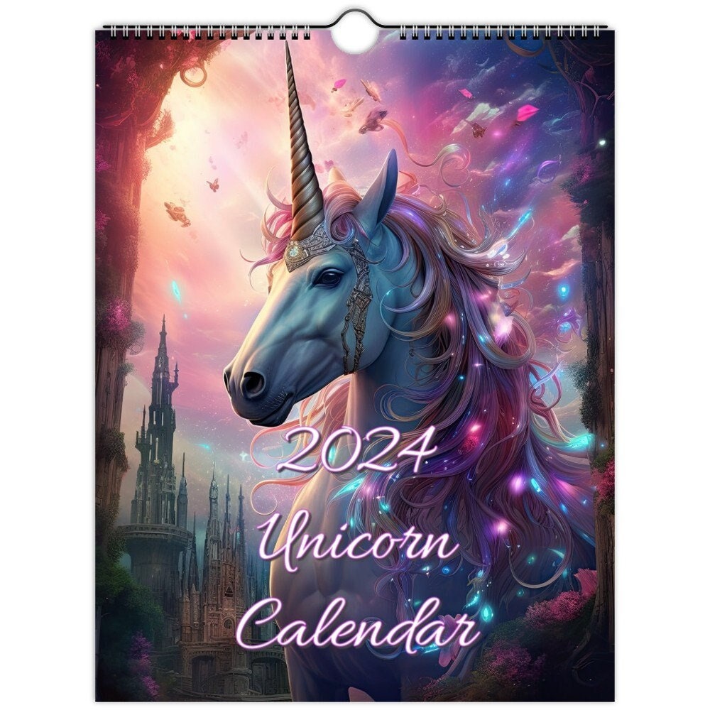 2024 Unicorn Calendar Etsy