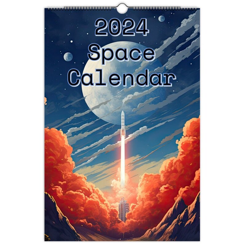 2024 Space Wall Calendars, Outer Space, Cosmos, Galactic Calendar Etsy