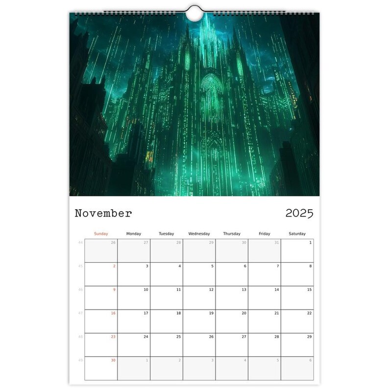 2025 Cyberpunk Wall Calendar, Mesmerizing Cyberpunk Monthly Themes