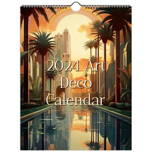 2024 Art Deco Wall calendar