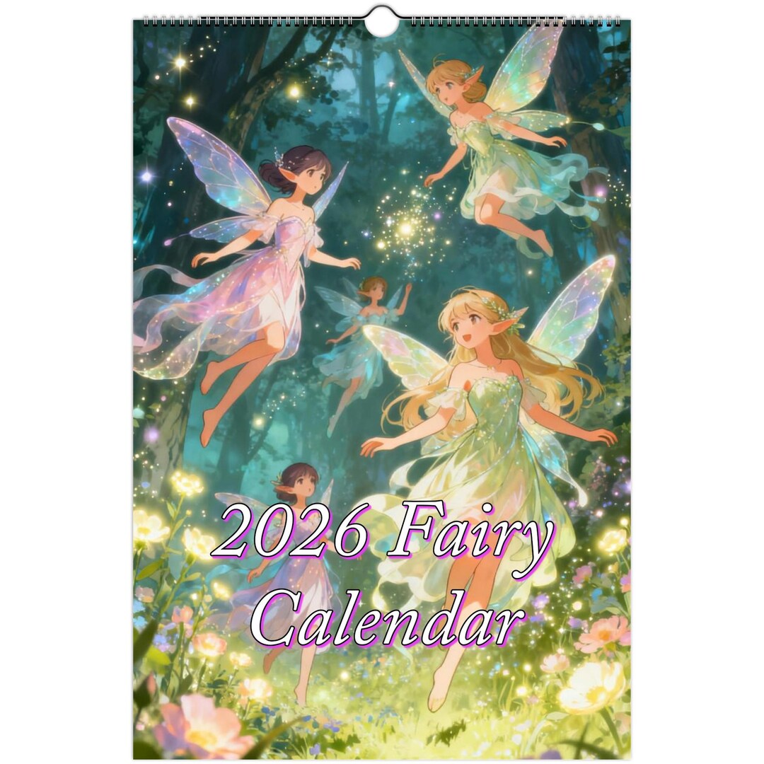 2026 Fairy Wall Calendar - Etsy