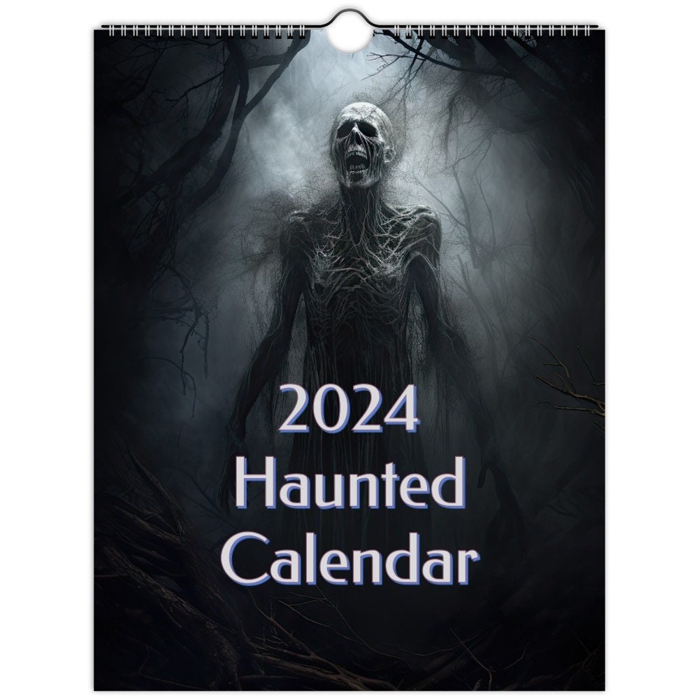 2024 Haunted Creepy Wall Calendar Etsy