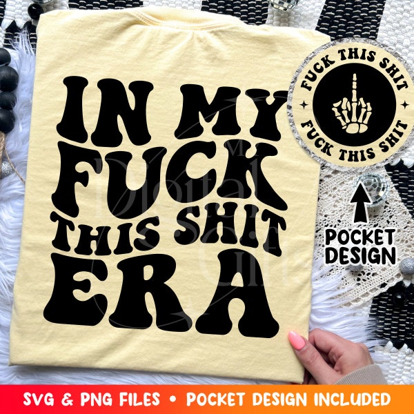 In My Fuck This Shit Era SVG PNG, Retro Mom Life Svg, Cool Mom Svg, Funny Mom Gift Svg, Checkered Mom Svg, Mom Sublimation, Digital Download