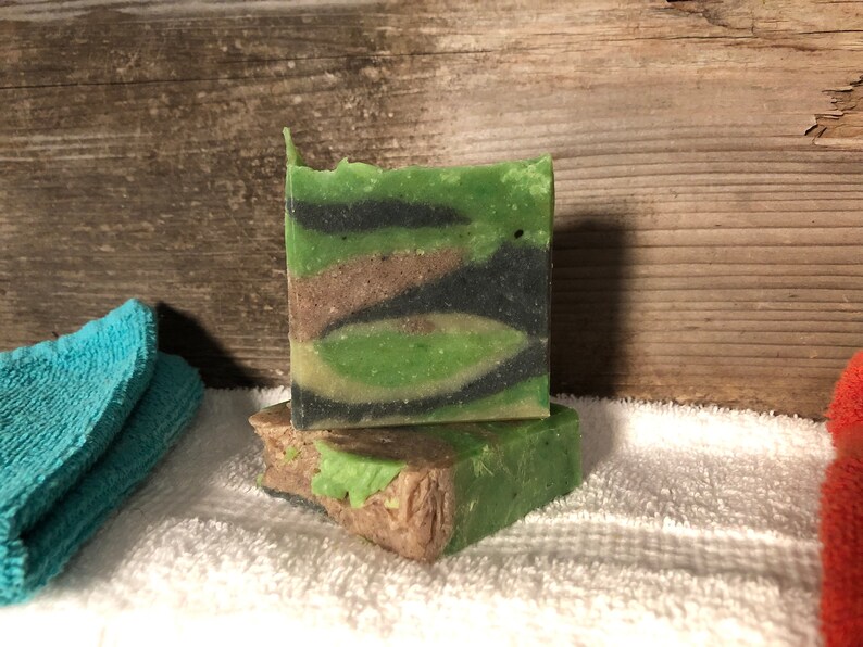 Hunters camo soap homemade scent cover dirt soap deer | Etsy