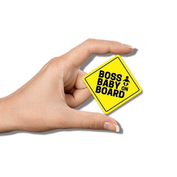 Boss Baby on Board Vinyl Sticker Funny Stickers Laptop Etsy